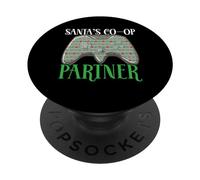 Controller partner cooperativo di Babbo Natale Gaming Natale PopSockets PopGrip Adesivo