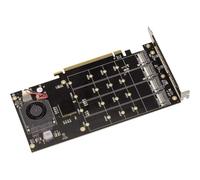 Controller PCIe x16 interno Kalea-informatique per 4 SSD M.2 NVMe con ventola