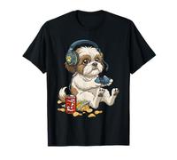 Controller per Amanti dei Videogiochi Shih Tzu Gamer Dog Maglietta