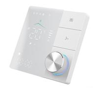 Controller per condizionatore d'aria intelligente, 12,4 mm, ultrasottile | Programma settimanale 5+1+1, 6 periodi di tempo, controllo preciso ± 1 °C, pianificazione efficiente dal punto di vista