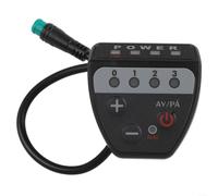 Controller per display a LED per e-bike e scooter elettrici, compatibile con il controllo 02OMD, mostra il livello attuale della batteria e lo stato di marcia, robusto alloggiamento in ABS
