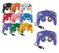 Controller per Game Cube bianco e switch con cavo Gamepad Joypad (Lila)