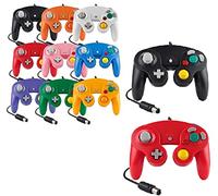 Controller per Game Cube bianco e switch con cavo Gamepad Joypad (nero/rosso)