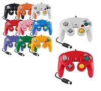 Controller per Game Cube bianco e switch con cavo Gamepad Joypad (rosso/bianco)