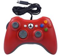 Controller per gioco USB cablato per Xbox 360, Xbox 360 Slim, Windows PC - Sostituzione USB Wired Gamepad (rosso)