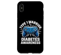 Controller per la consapevolezza del diabete guerriero di tipo 1 Custodia per iPhone XS Max