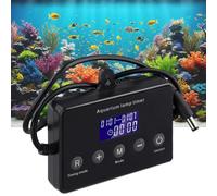 Controller per luce acquario con schermo LCD 12-24V dimmer LED e timer per illuminazione vasca pesci simulazione alba tramonto modalità multipla impostazioni personalizzate memoria spegnimento