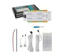 Controller per Luci Scale a LED con Sensore di Movimento a 32 Canali, Controller per Luci Scale a Cascata Automatico Intelligente per Luci Scale, 4 velocità Regolabili di Luce