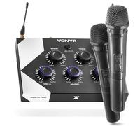 CONTROLLER PER MICROFONO KARAOKE AV510 PRO CON 2 MICROFONI UHF WIRELLESS
