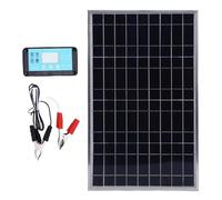 Controller per pannello solare - Kit controller di carica da 100 W, di gestione della batteria per auto, camper, roulotte, barca, rimorchio, ATV, cabina off-grid, alimentatore esterno | per il
