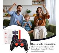 Controller Per Personal Computer Per Il Gioco - Ergonomico Con Bassa Latenza,Controller Da Gioco Senza Fili E Cablato | Per Dormitorio Appartamento Casa Bar Adolescenti Adulti Uomini Intrattenimento