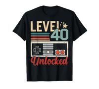 Controller per videogiochi sbloccato livello 40 ° compleanno Maglietta