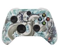 Controller personalizzato aerografato a mano compatibile con Xbox Series X/S e Xbox One (serie X/S drago bianco)