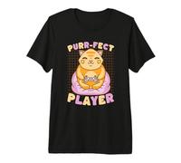 Controller Player Cat Gamer Kitty Perfetto Maglietta Premium