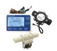 Controller quantitativo di flusso con display digitale DN25 Elettrovalvola con sensore di flusso d'acqua da 1" da utilizzare Opzioni di unità versatili