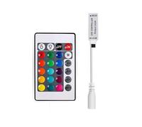 Controller RGB a 24 tasti mini luce colorata RGB con telecomando dimmer led(RGBcontroller-DCbarehead)