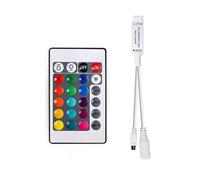 Controller RGB a 24 tasti mini luce colorata RGB con telecomando dimmer led(RGBcontroller-DCoutlet)