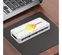 Controller RGB Adattatore Divisore Magnetico ARGB 5V | Controller LED RGB Case Del Computer Per Scrivania, Home Theater, Camera Da , Sala Giochi, Feste, Giocatori, Uomini E Donne