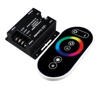 Controller RGB con telecomando RF a LED per strisce RGB, 10 A/canale, DC12 V/24 V, dimmer con pannello touch, raggio massimo 20 m