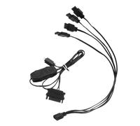 Controller Rgb per Computer Desktop con Hub di Espansione, Nero Pvc | Effetti Luminosi Unici, Adattatore Incluso, Pratica Gestione per Modding PC