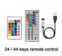 Controller RGB per strisce LED Mini 3 24 44 tasti Connettore USB Dimmer telecomando IR per 5050 2835 RGB LED Strip Light TV Retroilluminazione