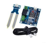 Controller sensore di umidità del suolo da 12 V con display digitale, modulo di irrigazione automatico per l'agricoltura del giardino, kit di rilevamento dell'umidità XH-M214