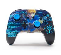 Controller senza fili avanzato PowerA per Nintendo Switch con Lumectra - Risveglio di Link, Gamepad, Controller di gioco, Controller Bluetooth, Ricaricabile