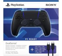 Controller senza fili DualSense- Midnight Black - Con cavo USB per PC - Nouvo