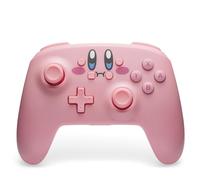 Controller senza fili PowerA per Nintendo Switch - Boccone di Kirby, Rosa, Nintendo Switch modello OLED, & Switch Lite, gamepad, controller, bluetooth, comandi di movimento, licenza ufficiale