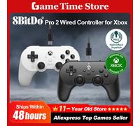8Bitdo Pro 2 Wired Controller for Xbox, Hall Effect Joystick Update, 3.5mm Audio Jack, Compatible with Xbox Series X|S, Xbox One, Windows 10/11 - Officially Licensed (Black)