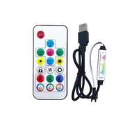 Controller Sinfonico a 17 tasti Mini Controller Sinfonico Ritmico Musicale Lampada LED a bassa tensione con controller LED dimmer(WM-HC036AUSBHead)
