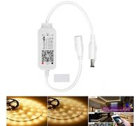 Controller striscia LED bianco caldo dimmerabile W-LAN, lavoro controllato tramite wifi/app, controller dimmer per sistema Android/IOS 12V-24V, dimmerabile, funzione di temporizzazione