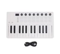 Controller tastiera MIDI 25 Chiave BT Wireless portatile USB alimentato con 16 pad RGB 8 manopole per lo studio di produzione musicale Performance