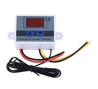Controller Temperatura Digitale 12V DC, Modulo Termostato Mini XH-W3001 con Sensore Impermeabile, Interruttore LED per Riscaldamento e Controllo Calore