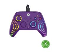 Turtle Beach Afterglow Wave Controller Gamepad RGB cablato viola - Con licenza per Xbox Series XS, Xbox One e Windows - Pulsanti programmabili, grilletti effetto Hall, controlli audio