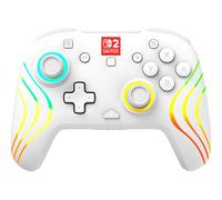 Turtle Beach Afterglow Wave Bianco Controller da gaming RGB wireless con licenza ufficiale per Nintendo Switch 2
