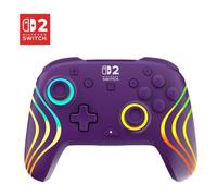 Turtle Beach Afterglow Wave Viola Controller da gaming RGB wireless con licenza ufficiale per Nintendo Switch 2
