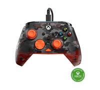 Turtle Beach Rematch Core Ghost Camo Nero/Arancione - Gamepad cablato - Con licenza per Xbox Series XS, Xbox One e PC - Pulsanti audio, motori Rumble e grilletti a impulsi, cavo da 3 m