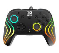 Turtle Beach Afterglow Wave Nero Controller da gaming RGB cablato con licenza ufficiale per Nintendo Switch 2