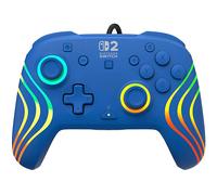 Turtle Beach Afterglow Wave Blu Controller da gaming RGB cablato con licenza ufficiale per Nintendo Switch 2