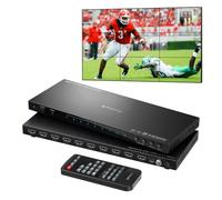 Controller video da parete 3x3 4K, processore PORTTA HDMI da parete con 19 modalità di giunzione, RS232, rotazione di 180°, estrattore audio, 3x3, 3x2, 2x3, 2x2, 4x2, 2x4, 1x2, 2x1, 9 schermi TV in 1