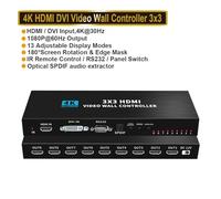 Controller video wall 4K Processore 3x3 DVI 1X2 1X4 1X3 2X1 2x3 3x2 4X2 Multi Video Screen Processor Splicer,Flessibile(ZY-AP2)