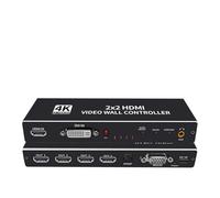 Controller video wall 4K Processore 3x3 DVI 1X2 1X4 1X3 2X1 2x3 3x2 4X2 Multi Video Screen Processor Splicer,Fluidità Incredibile(ZY-AP1)