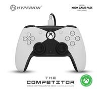 Controller Wired Ufficiale Hyperkin Competitor WHT per Xbox One, Series S/X, PC
