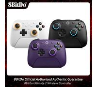 Controller Wireless 8BitDo Ultimate 2 USB/2.4G con Joystick TMR e Dock di Ricarica per PC Windows, Apple, Steam