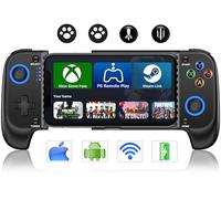 Controller wireless per iPhone/Android con joystick Hall e RGB, controller di gioco mobile per iOS, supporta Xbox Game Pass, PlayStation, Steam Link, Call of Duty, Roblox, Minecraft, Cloud Gamepad