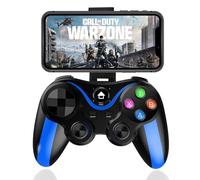 Controller wireless per iPhone, Megadream MFi Bluetooth, gamepad joystick per iOS/Android, iPhone15 14 13/Mini/Pro Max/12/11, per Samsung Galaxy, Nokia, OPPO, Google, riproduzione diretta, blu