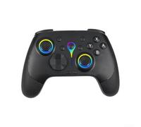 Controller wireless per Nintendo Switch con luci RGB, sei - Gyro Gamepad per funzione turbo Dual Shock Comfort Grip 15,5 cm (Nero)