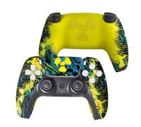 Controller wireless PS-5 personalizzato radioattivo compatibile con console Play-Station 5 di BCB Controllers | Orgogliosamente personalizzato negli Stati Uniti con stampa permanente HYDRODIP (non