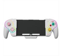 Controller wireless RGB KS63 per Switch e Retro Turbo Gaming Pad con pulsante posteriore bianco